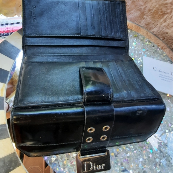 Authentic Christian Dior Trifold Leather Wallet - Picture 3 of 5